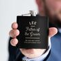 Personalised Wedding Hipflask Groom's Party Gifts, thumbnail 2 of 12
