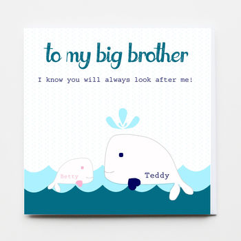 Big Sister / Big Brother Baby Greeting Card, 4 of 4