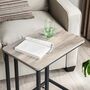 Modern Side Table With Steel Frame And Castors, thumbnail 5 of 11