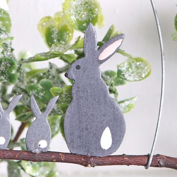 Star Gazing Rabbits Christmas Tree Decoration, 3 of 4