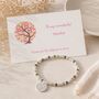 Teachers Tree Of Life Charm Stretch Bracelet, thumbnail 1 of 5