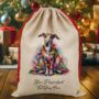 Personalised Greyhound In Christmas Lights, thumbnail 9 of 10