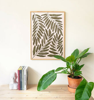 Jungle Leaf Abstract Print, 3 of 3