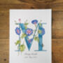 B Is For Buttercup Coloured Initial Print, thumbnail 11 of 11