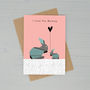 Bunny Rabbits Personalised Greeting Card, thumbnail 1 of 2