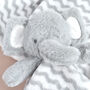 Personalised Grey Blanket And Comforter Set For Baby, thumbnail 2 of 7