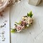 Dusty Rose And Blush Pink Floral Hair Clip, thumbnail 3 of 9