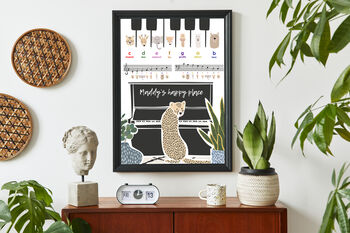 Custom Personalized Piano Learning Art For Children, 2 of 7