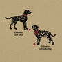 Personalised Dalmatian Print For One Or Two Dogs, thumbnail 2 of 7