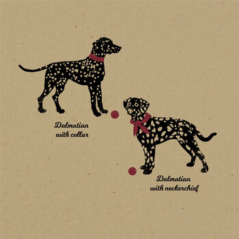 Personalised Dalmatian Print For One Or Two Dogs, 2 of 7