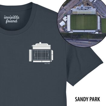 Rugby Union Stadium Organic Cotton T Shirt, 4 of 12