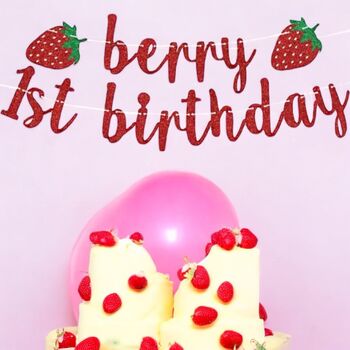 “ Berry 1st Birthday' 100 Piece Decorating Package, 2 of 5