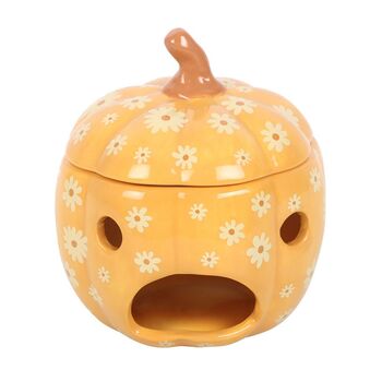 Groovy Floral Pumpkin Oil Burner, 3 of 3