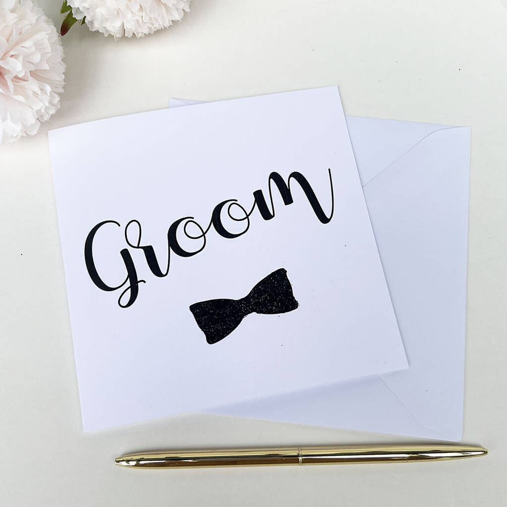 Groom Wedding Card, 1 of 8
