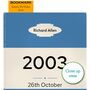 Personalised 21st Birthday Print 2003 Book Cover Gift, thumbnail 7 of 12