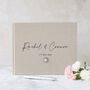 Personalised Wedding Guest Book With Jewel, thumbnail 10 of 10