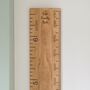 Original Walnut Finished Wood Height Chart Ruler, thumbnail 5 of 6