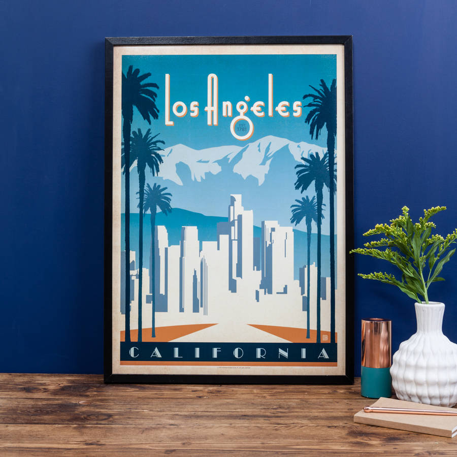 travel poster los angeles