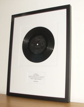 Framed First Dance Wedding Song: Original Vinyl Record, 10 of 12
