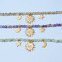 Helios Personalised Gemstone And Celestial Charm Bracelet, thumbnail 4 of 7