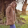 Freya Merino Wool Fleece Jacket In Camel, thumbnail 8 of 8