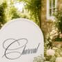 Personalised Wedding Mirror Calligraphy Vinyl Decal, thumbnail 10 of 13