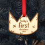 Personalised Crown Baby First Christmas Tree Decoration, thumbnail 2 of 4