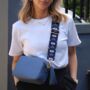 Black Egyptian Eye Bag Strap | Extra Long Crossbody Replacement Bag Strap, thumbnail 1 of 8