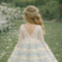 Mabel In Pale Lemon And Sky Blue Party Girl Or Flower Girl Dress, thumbnail 2 of 5