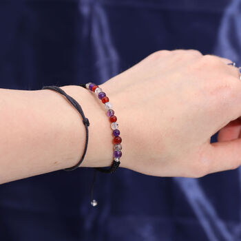 Virgo Zodiac Crystal Candle And Gemstone Bracelet Gift Set, 3 of 6