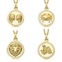 18c Gold Plated And Sterling Silver Zodiac Necklace, thumbnail 3 of 5