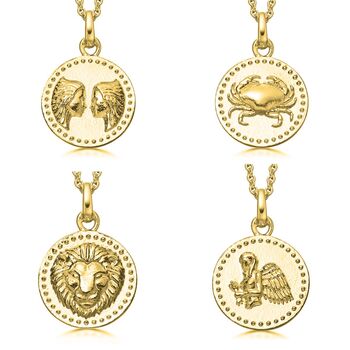18c Gold Plated And Sterling Silver Zodiac Necklace, 3 of 5