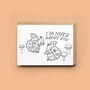 Squirrels Tattoo Valentine Card, thumbnail 1 of 2
