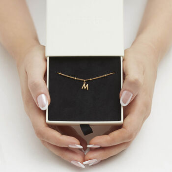 Little Letter Bracelet Silver Or 18ct Gold Plated Vermeil, 2 of 5