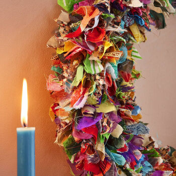 Recycled Sari Wreath, 2 of 2