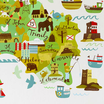 Jersey Map Print, 5 of 7