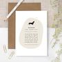 Funny Dachshund Silhouette Dog Card, thumbnail 1 of 6