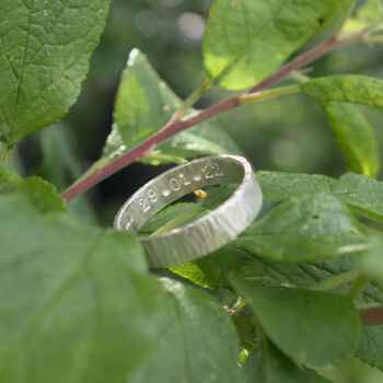 Bark Effect Rings In 9ct Yellow Eco Gold, 8 of 8