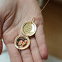 Personalised Round Locket Necklace With Hidden Photo, thumbnail 1 of 12