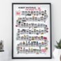75th Birthday Personalised Print The Road To 75, thumbnail 6 of 10