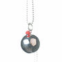 Harmony Ball Pregnancy Necklace With Coral Pearl, thumbnail 2 of 7