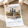 Cambodia Angkor Wat Travel Destination Poster, thumbnail 3 of 7