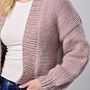 Bomber Cardigan Knitting Kit, thumbnail 3 of 8