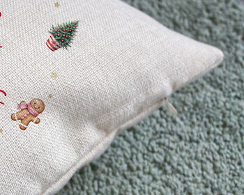 Personalised Christmas Family Cushion, 4 of 5