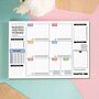A4 Weekly Productivity Planner Desk Pad, thumbnail 2 of 6