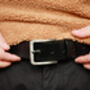 Men's Premium Leather Belt With Narrow Buckle, thumbnail 3 of 10