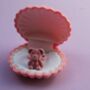 Kids Fluffy Pink Teddy Bear Ring, thumbnail 3 of 4