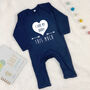 I Love You This Much Personalised Babygrow, thumbnail 9 of 10