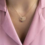 Minimalist Family Birthstone Circles Charm Necklace, thumbnail 9 of 12