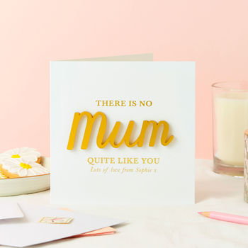 No Mum Like You Word Trinket Card, 2 of 5